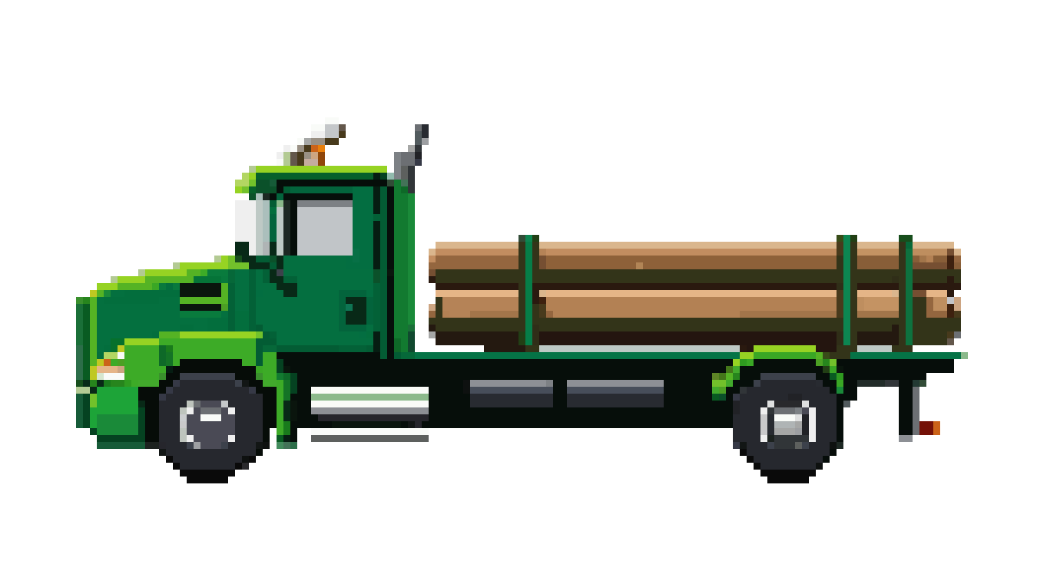 Log Truck 8-bit