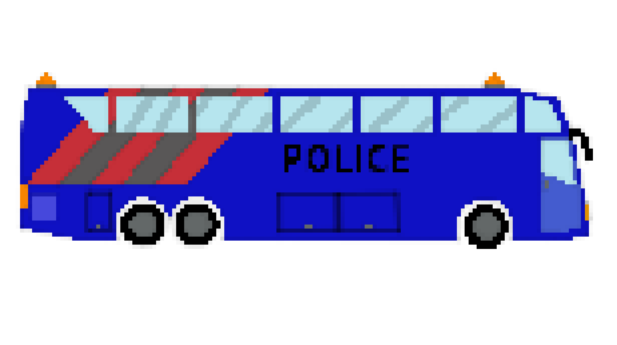 Police bus 8bit